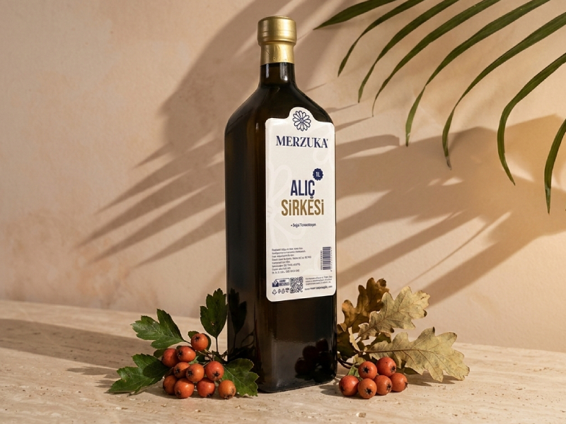 Alıç Sirkesi Merzuka Doğal Fermente 1Litre