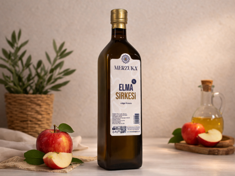 Elma Sirkesi Merzuka Doğal Fermente 1 Litre