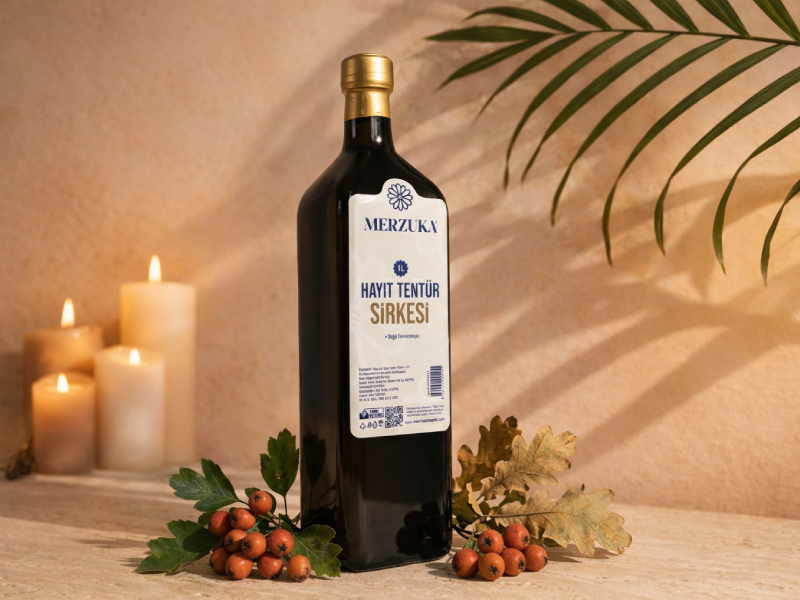 Hayıt Tentür Sirkesi Merzuka Doğal Fermente 1 Litre